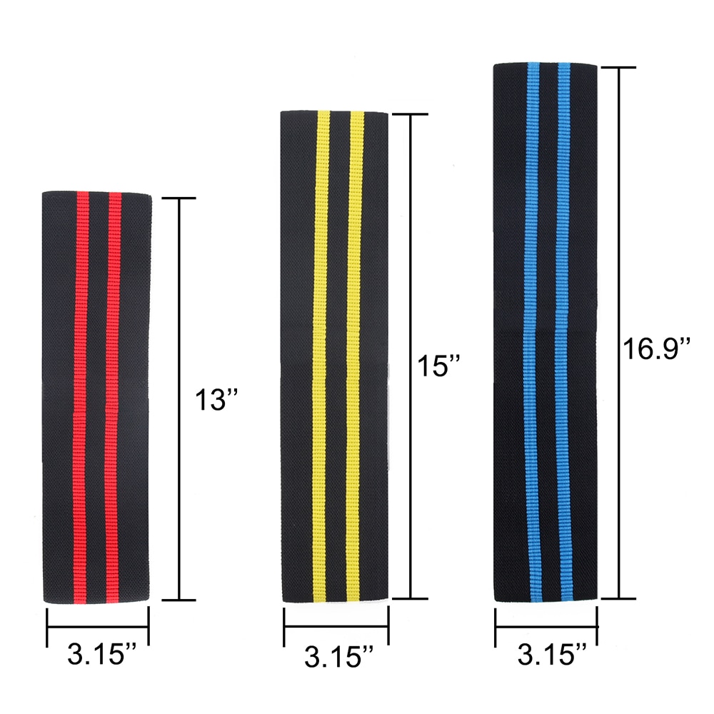 Warm-up Hip Resistance Bands 3 pcs Set Warm-up Hip Resistance Bands 3 pcs Set