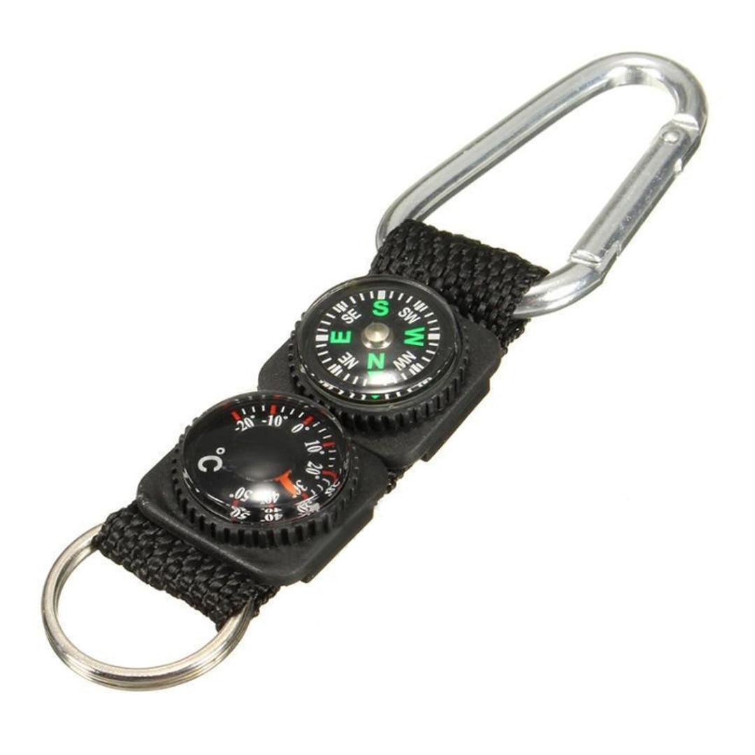 Mini Survival Buckle with Compass and Thermometer Mini Survival Buckle with Compass and Thermometer