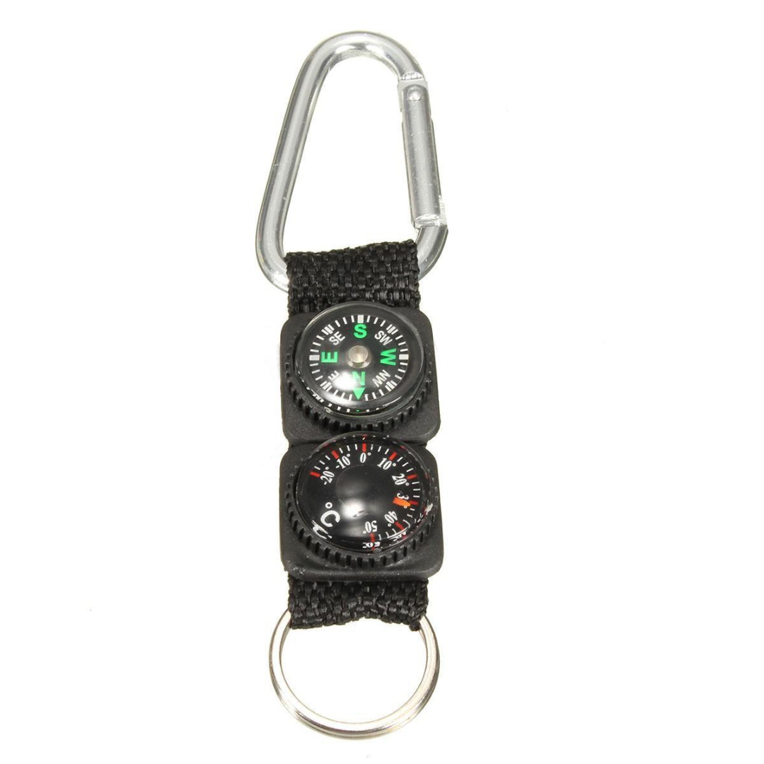Mini Survival Buckle with Compass and Thermometer Mini Survival Buckle with Compass and Thermometer
