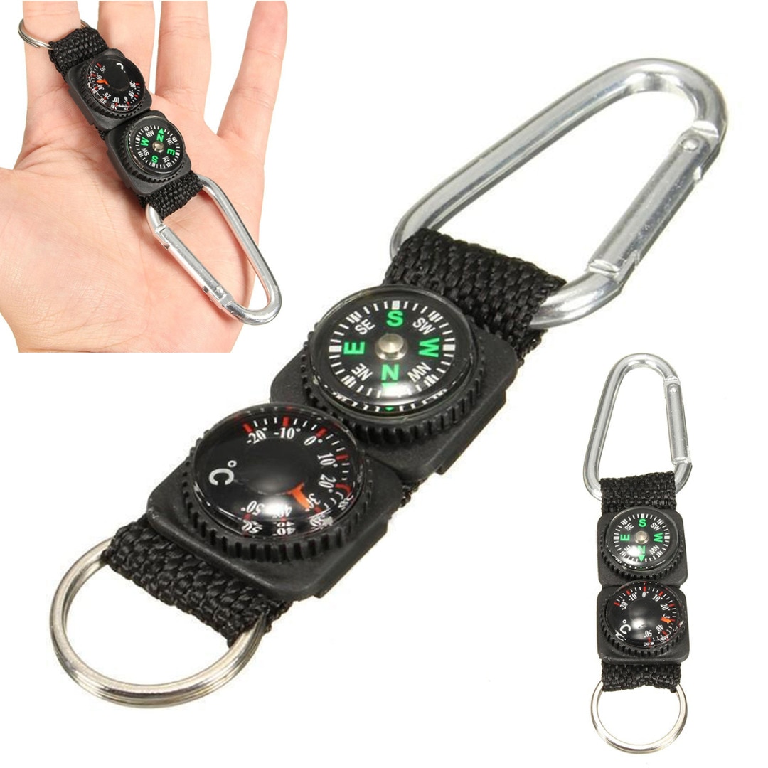 Mini Survival Buckle with Compass and Thermometer Mini Survival Buckle with Compass and Thermometer