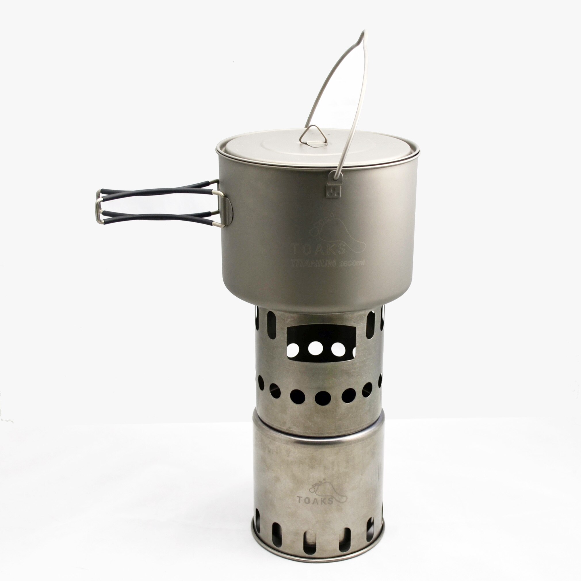Lightweight Titanium Wood Camping Stove Lightweight Titanium Wood Camping Stove