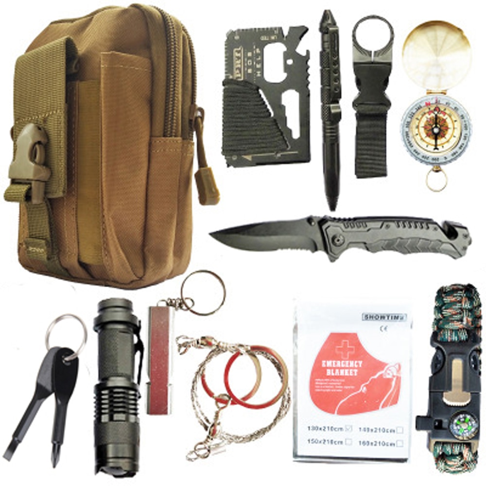 12 in 1 Survival Kit with Knife 12 in 1 Survival Kit with Knife