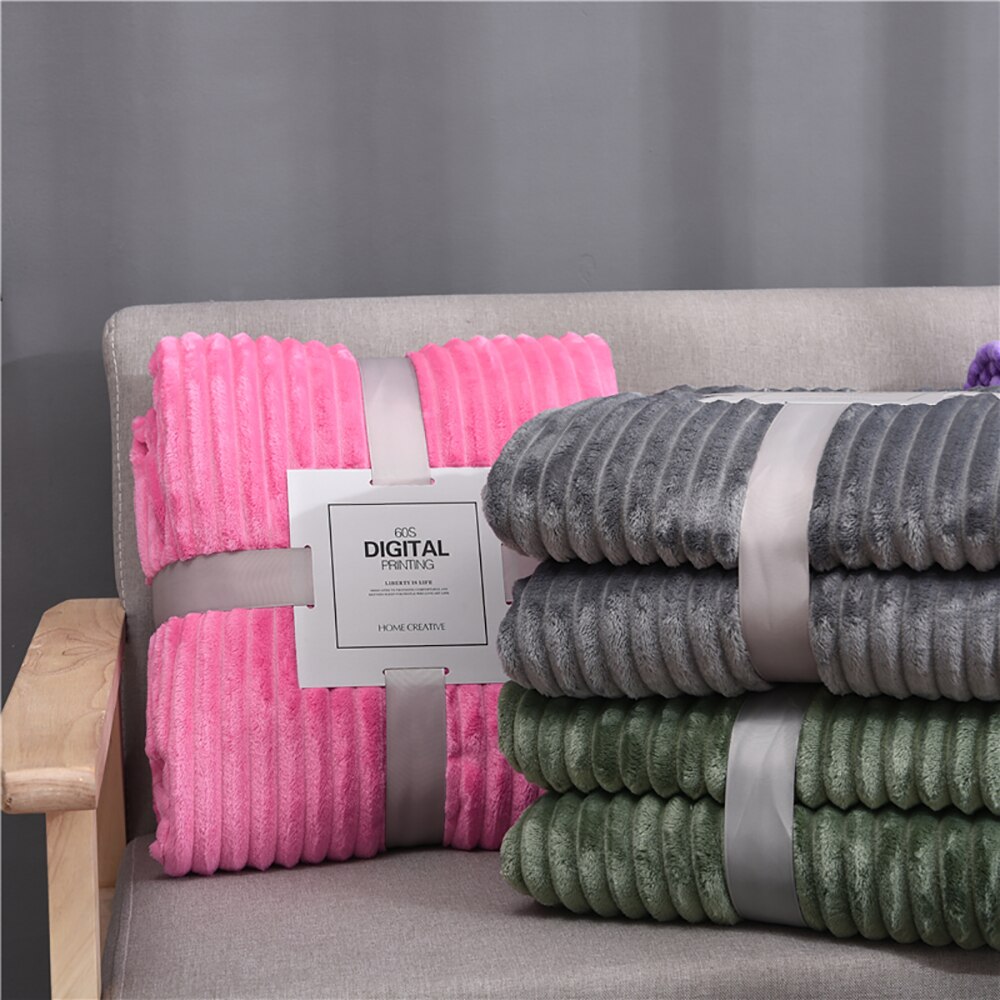 Soft Fluffy Striped Blanket Soft Fluffy Striped Blanket