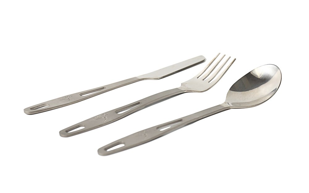 Titanium Camping Cutlery Set with Buckle Titanium Camping Cutlery Set with Buckle