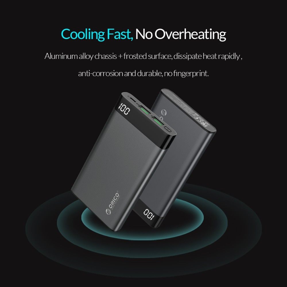 10000 mAh Dual USB Power Bank for Smartphone