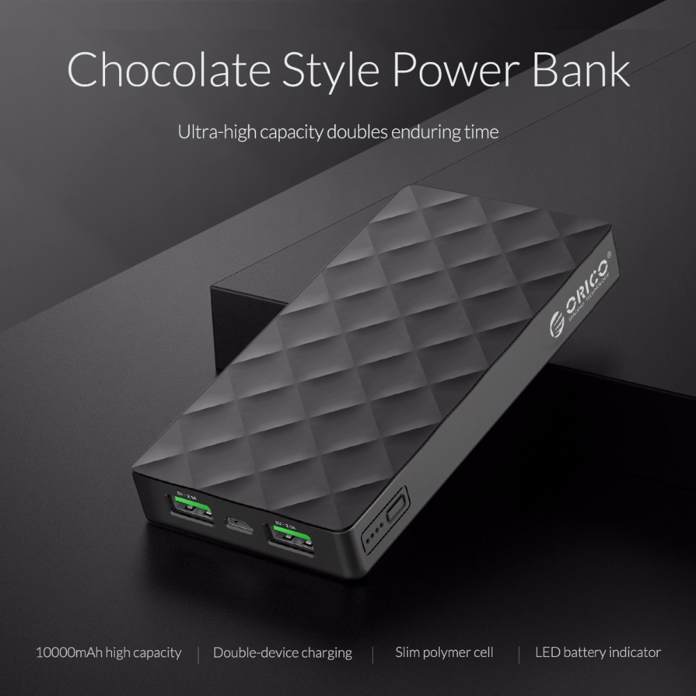 10000 mAh Chocolate Shape Design Power Bank
