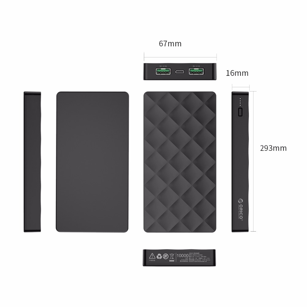 10000 mAh Chocolate Shape Design Power Bank