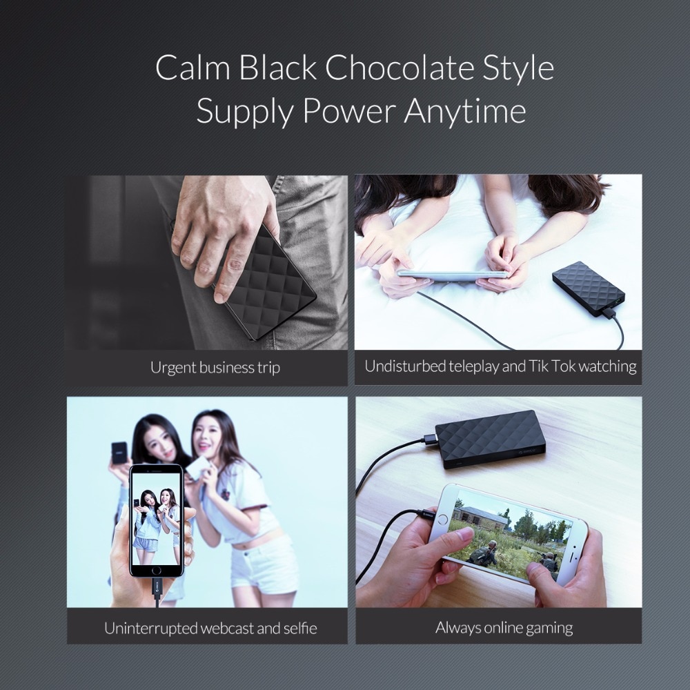 10000 mAh Chocolate Shape Design Power Bank