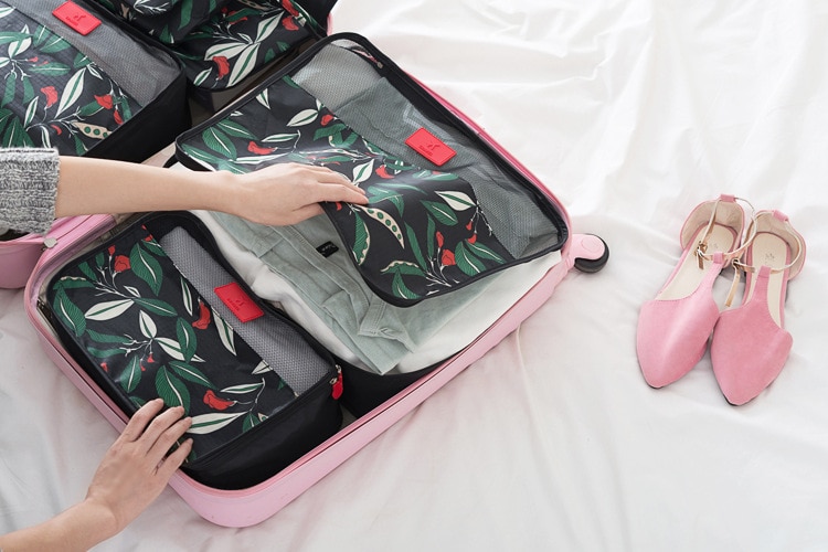 Printed Travel Storage Bags 6 pcs/Set